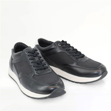Pegasus Leather Wide Fit Trainer - MJ082